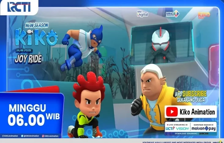 KIKO 4 Eps. JOY RIDE Tayang dalam area RCTI, Minggu, 30 Maret 2025 Jam 06.00 Waktu Awal Hari