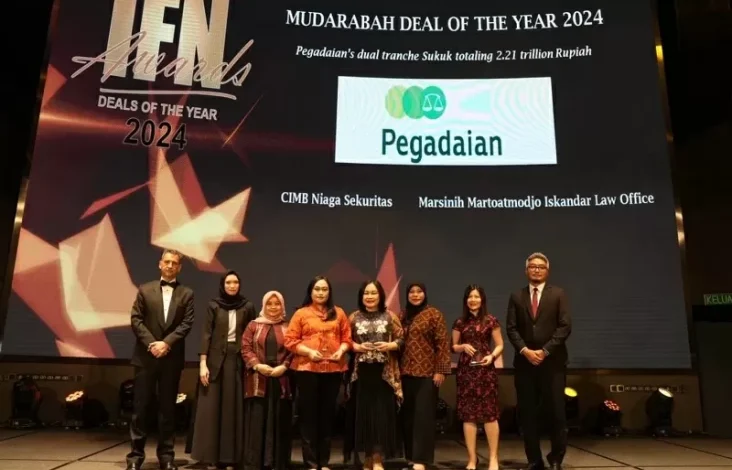 Tercapai Terbitkan Sukuk Mudarabah Berkelanjutan, Pegadaian Raih Penghargaan IFN Global Awards 2024