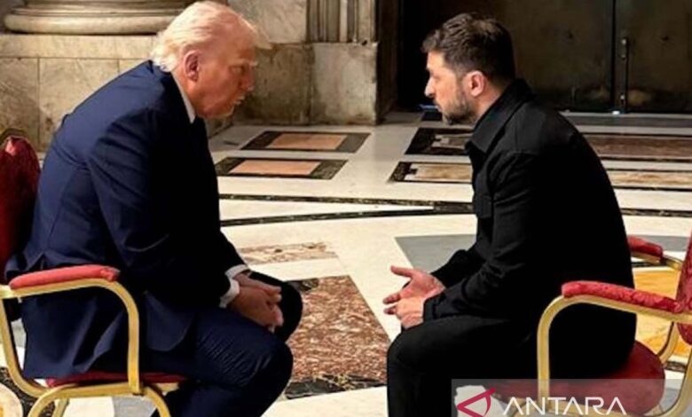 Trump juga Zelenskyy bertemu di Vatikan, setuju lanjutkan pembicaraan