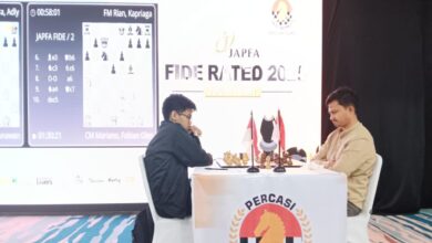 Fabian Glen Mariano segel puncak klasemen sementara JAPFA FIDE Rated