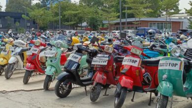 Budaya saling klakson pengguna vespa yang digunakan digunakan mulai terkikis zaman